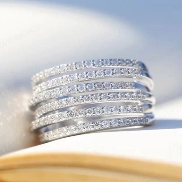 ♡New 925 silver white sapphire ring - Picture 8 of 9